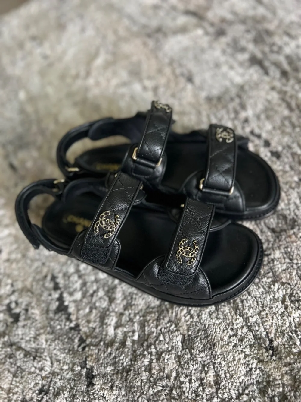 Black Chanel Sandals